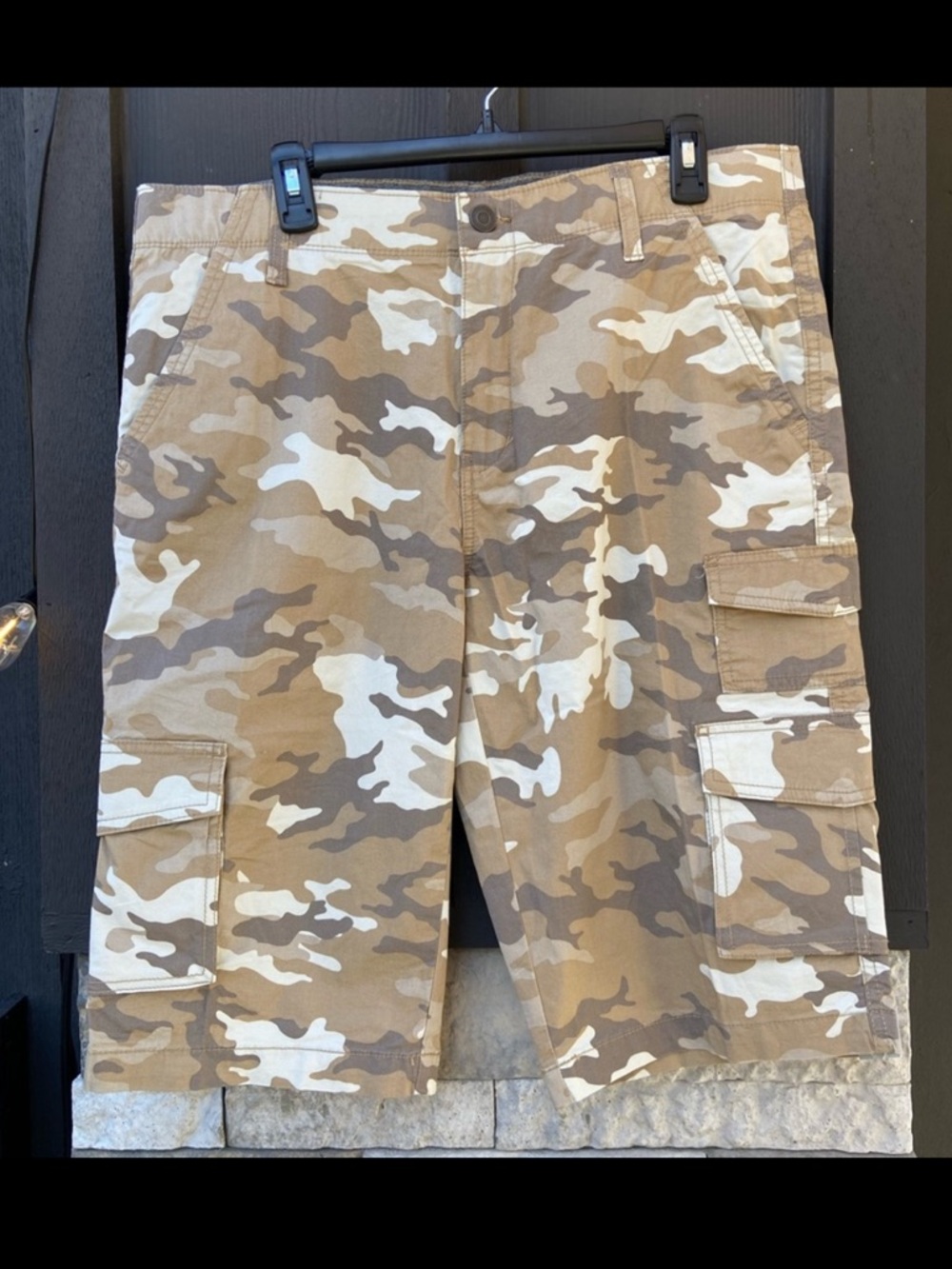 NEW George Men's Brown and Tan Cargo Shorts